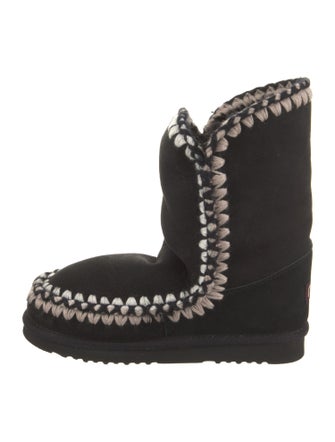 Mou Suede Lace-Up Boots