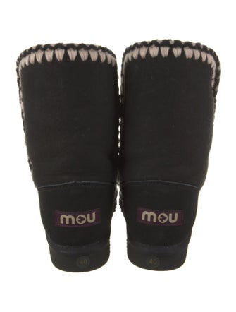 Mou Suede Lace-Up Boots