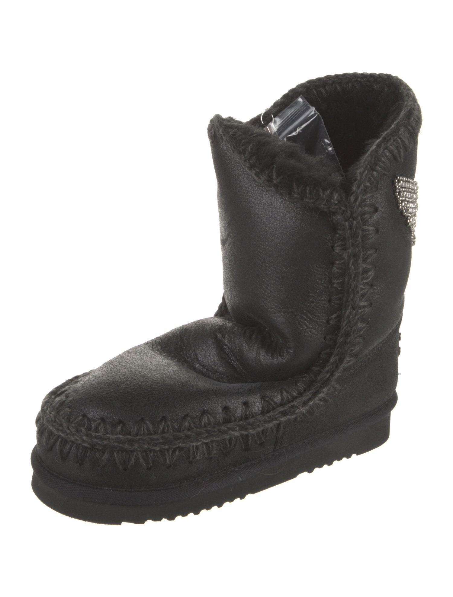 Mou Suede Crystal Embellishments Boots