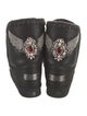 Mou Suede Crystal Embellishments Boots