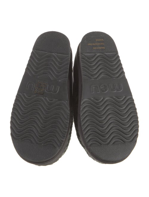 Mou Leather Crystal Embellishments Boots