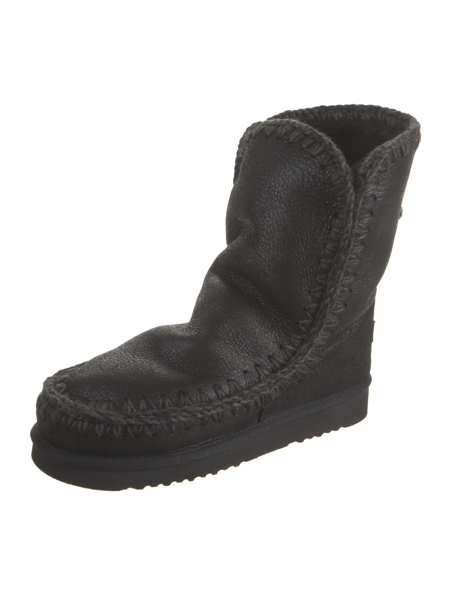 Mou Leather Combat Boots