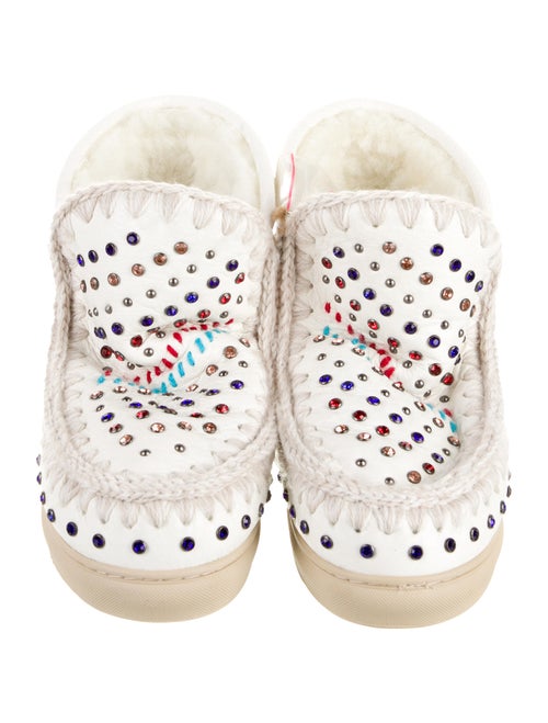 Mou Leather Printed Boots