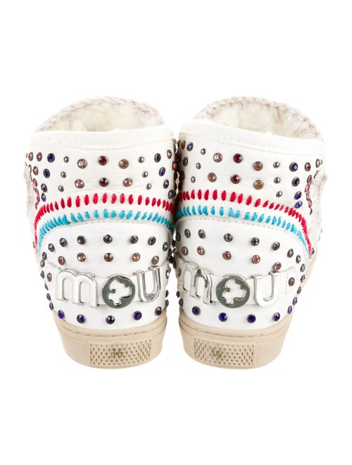 Mou Leather Printed Boots