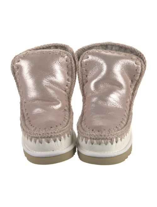 Mou Suede Colorblock Pattern Snow Boots