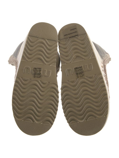 Mou Suede Colorblock Pattern Snow Boots