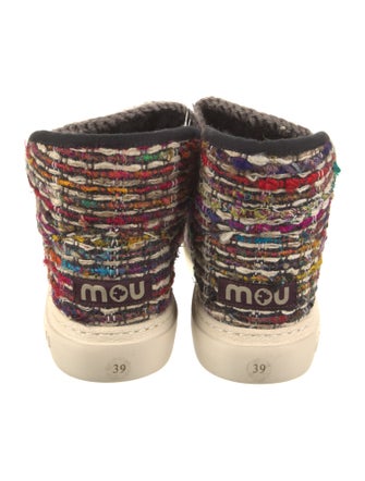 Mou Suede Printed Lace-Up Boots