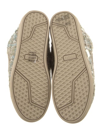 Mou Tweed Tweed Pattern Lace-Up Boots