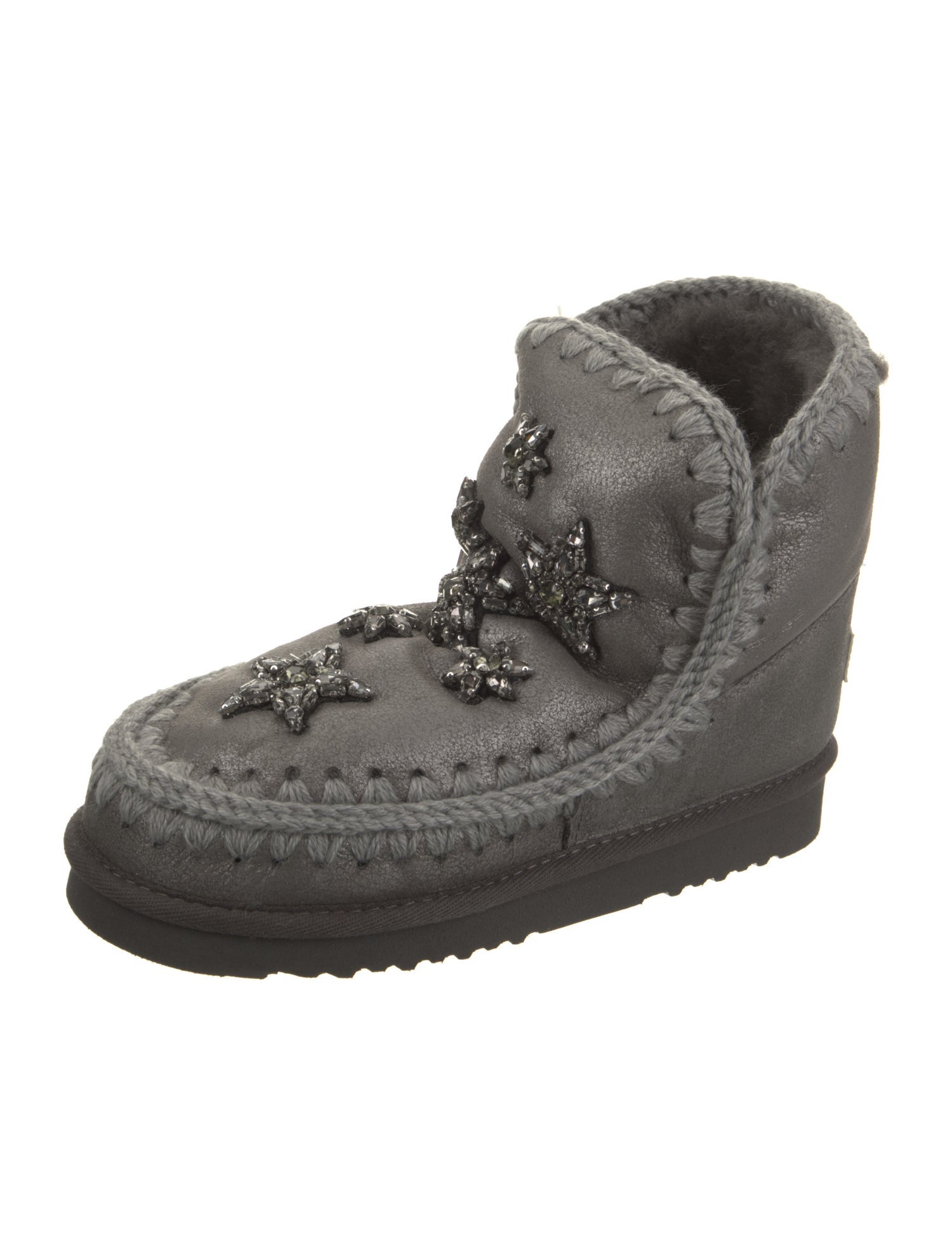 Mou Leather Lace-Up Boots