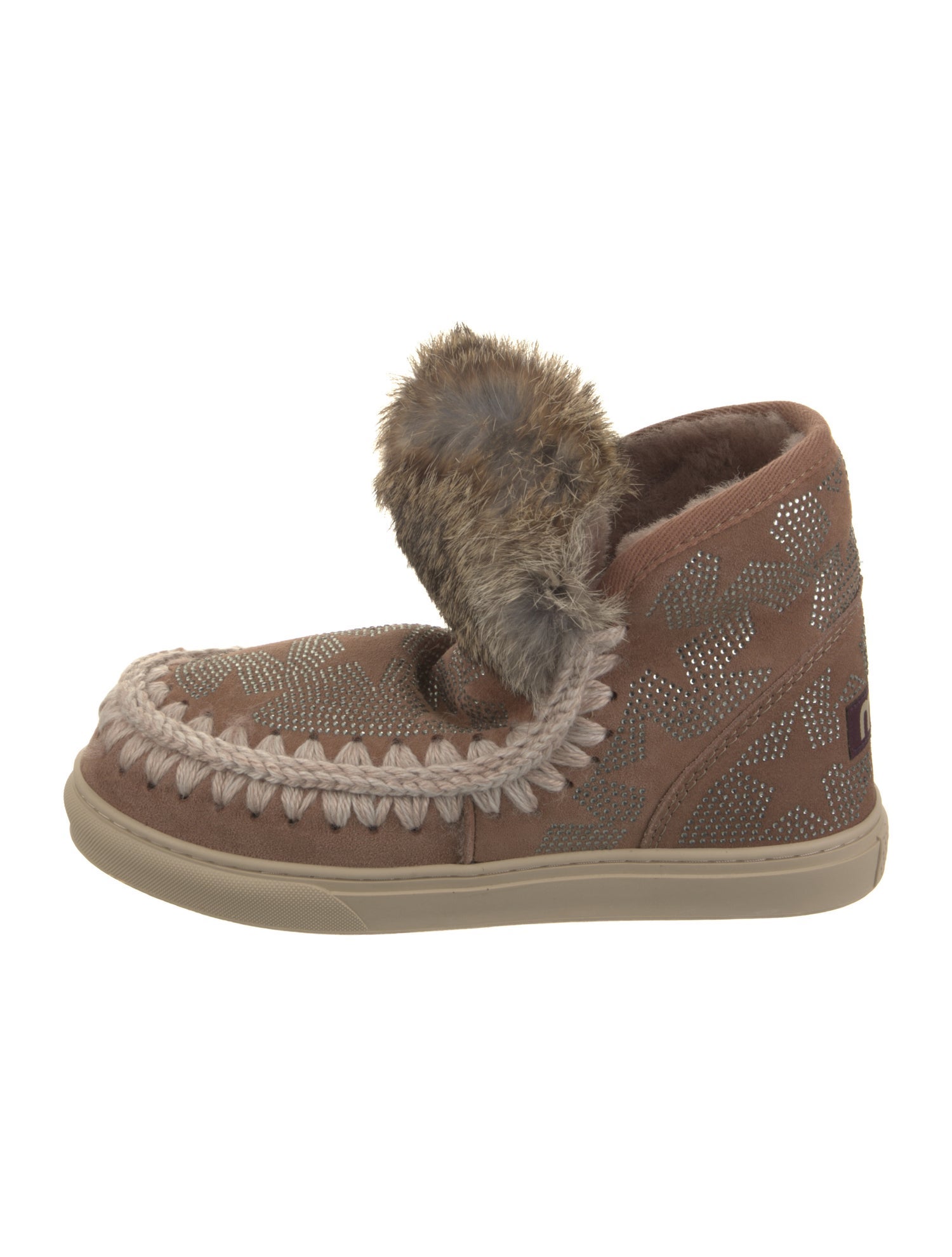 Mou Suede Lace-Up Boots