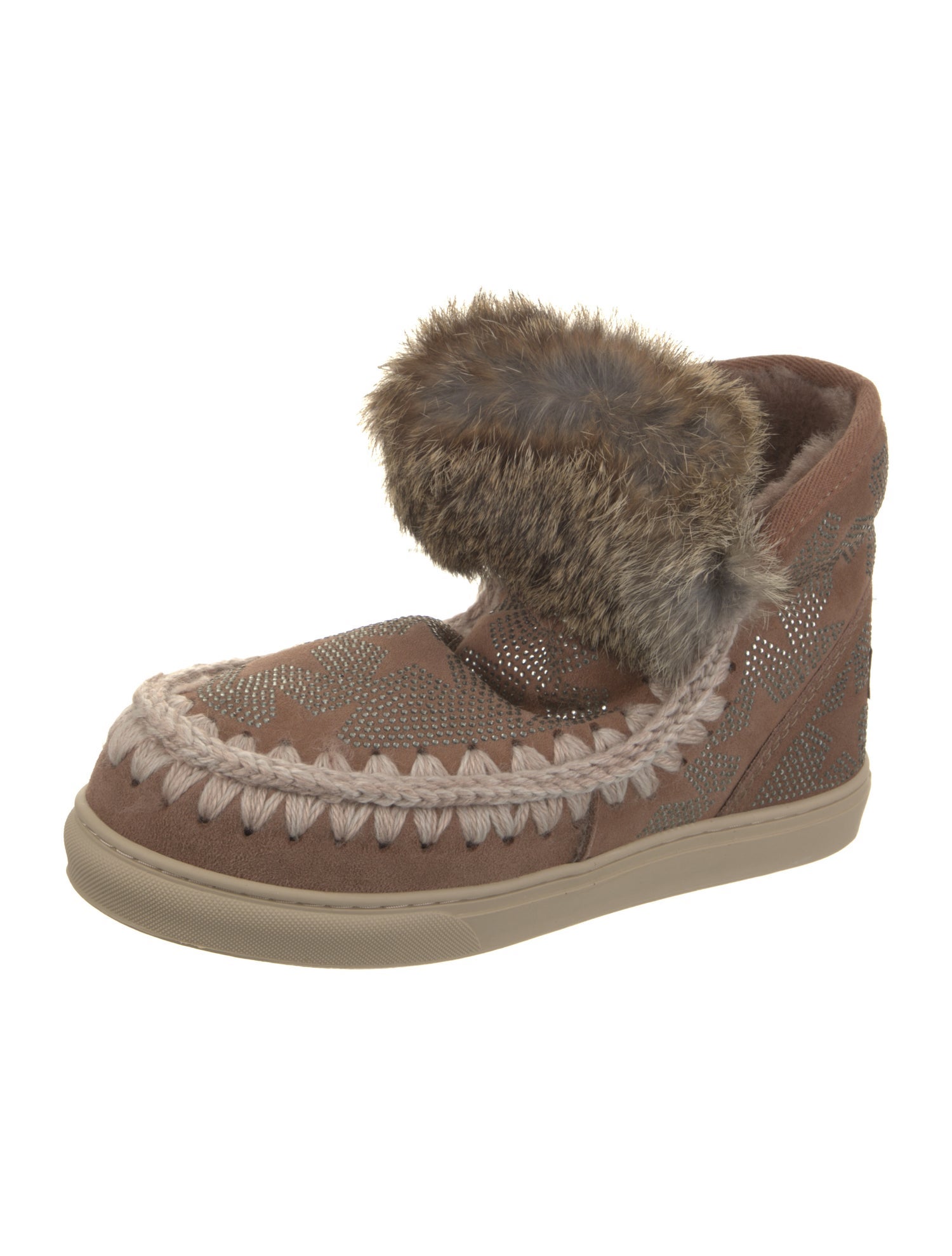 Mou Suede Lace-Up Boots