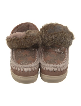 Mou Suede Lace-Up Boots