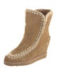 Mou Suede Crochet Trim Boots