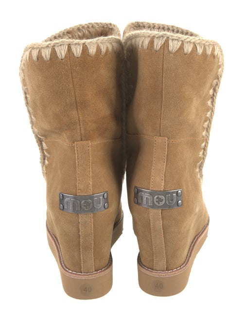 Mou Suede Crochet Trim Boots