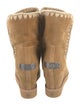 Mou Suede Crochet Trim Boots