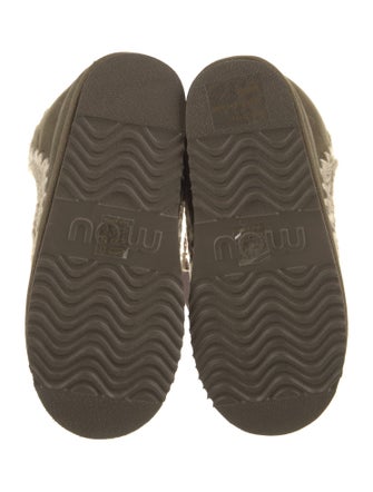 Mou Suede Colorblock Pattern Lace-Up Boots