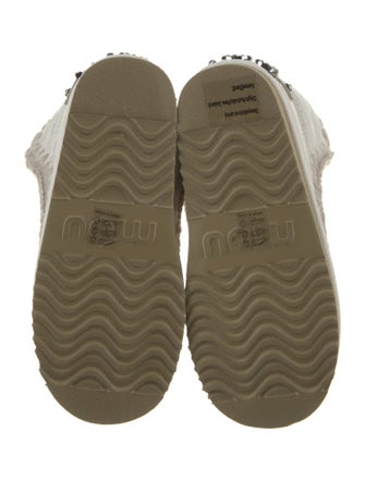 Mou Leather Colorblock Pattern Combat Boots