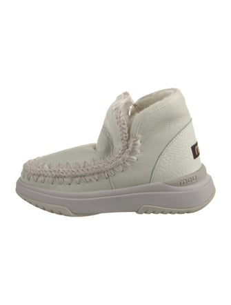 Mou Leather Lace-Up Boots