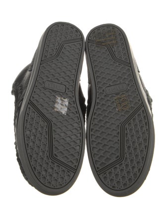 Mou Embossed Leather Lace-Up Boots