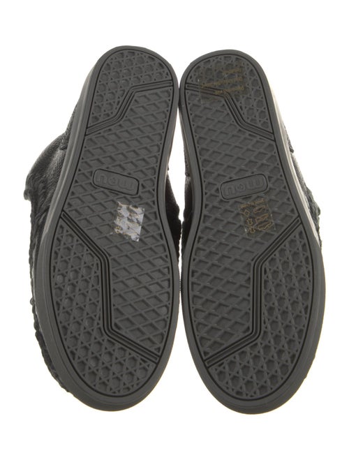 Mou Embossed Leather Lace-Up Boots