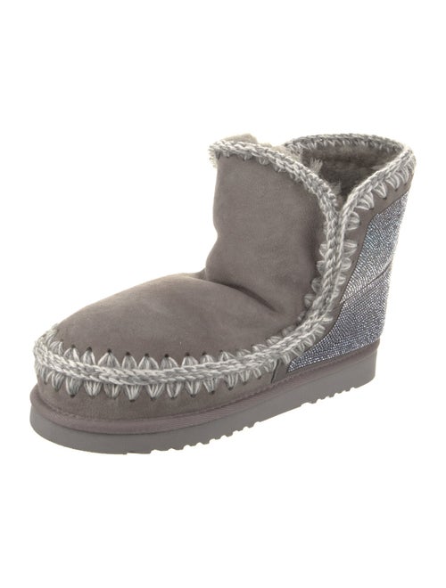 Mou Suede Lace-Up Boots