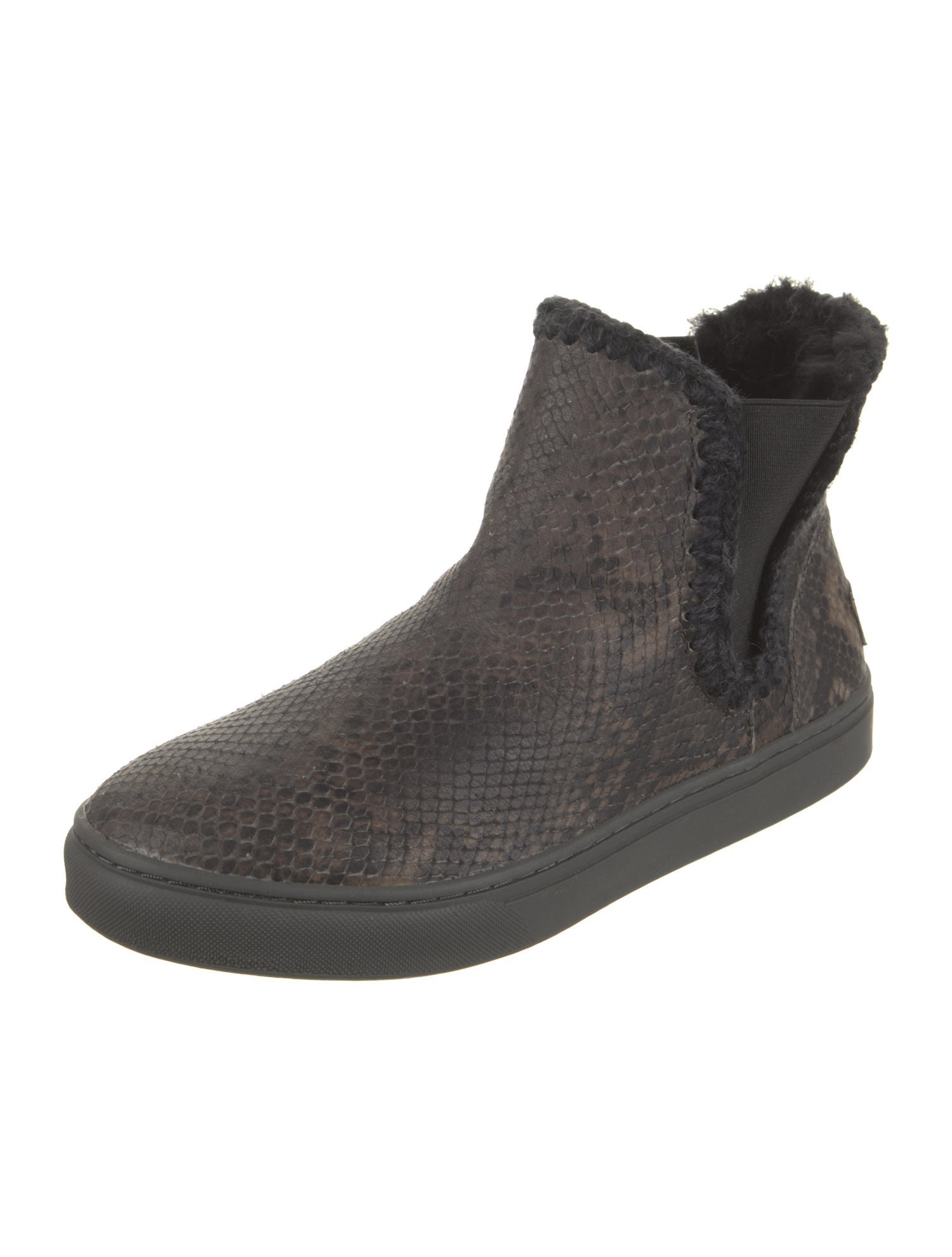 Mou Embossed Leather Chelsea Boots