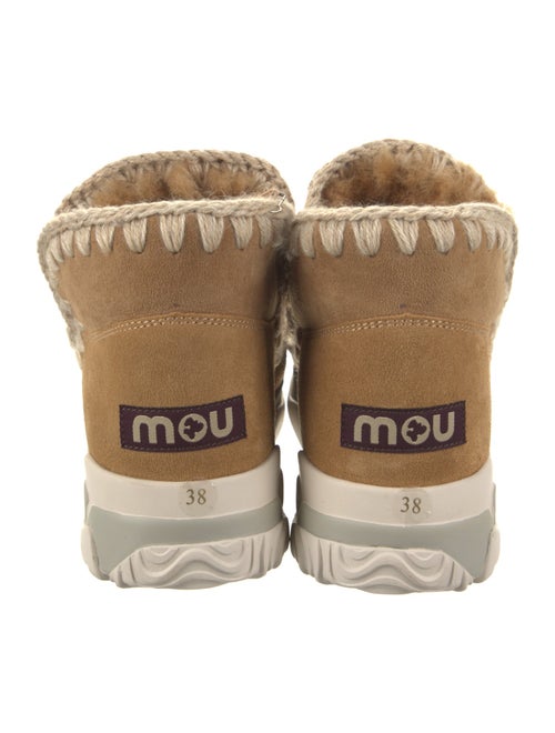 Mou Suede Lace-Up Boots