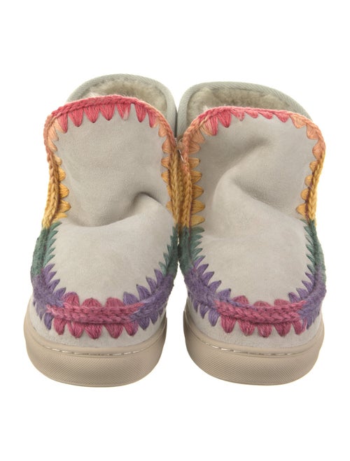 Mou Suede Printed Lace-Up Boots