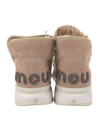 Mou Suede Lace-Up Boots