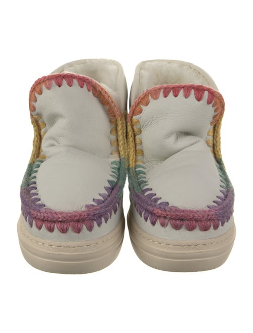 Mou Leather Printed Lace-Up Boots