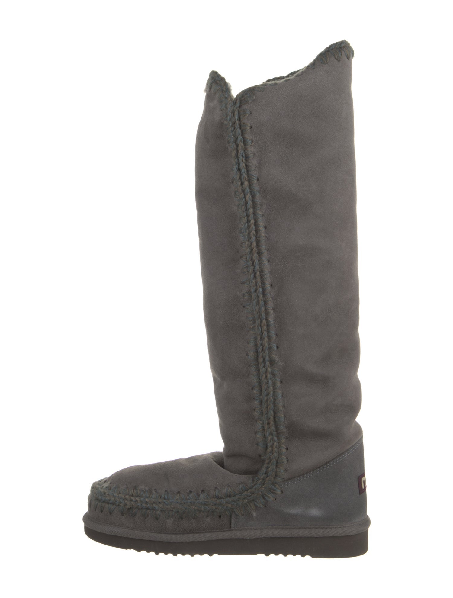 Mou Suede Crochet Trim Boots