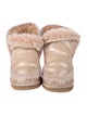 Mou Suede Combat Boots