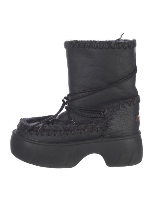 Mou Lunar Landing Leather Lace-Up Boots