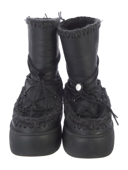 Mou Lunar Landing Leather Lace-Up Boots