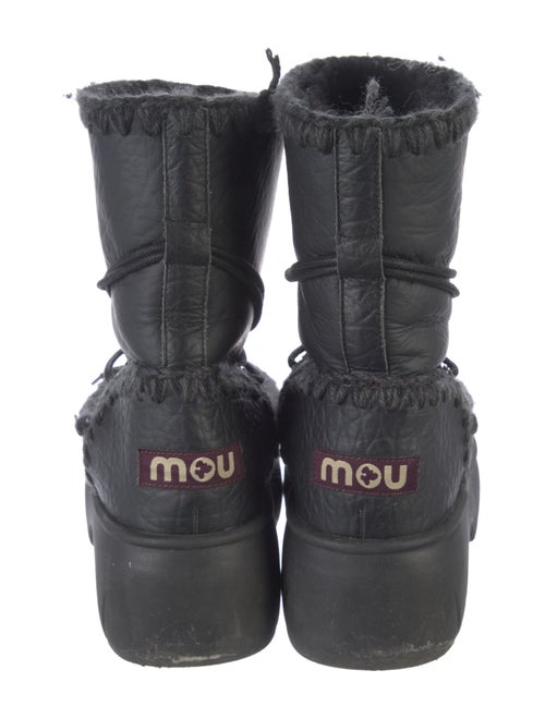 Mou Lunar Landing Leather Lace-Up Boots