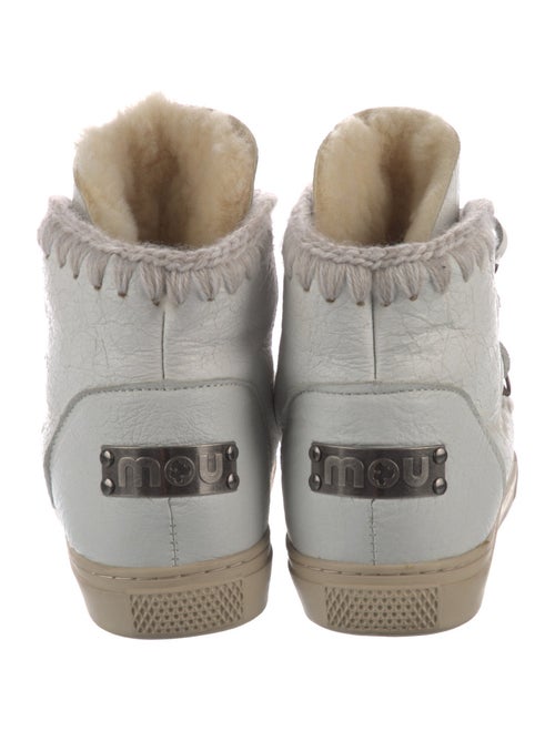 Mou Leather Printed Lace-Up Boots