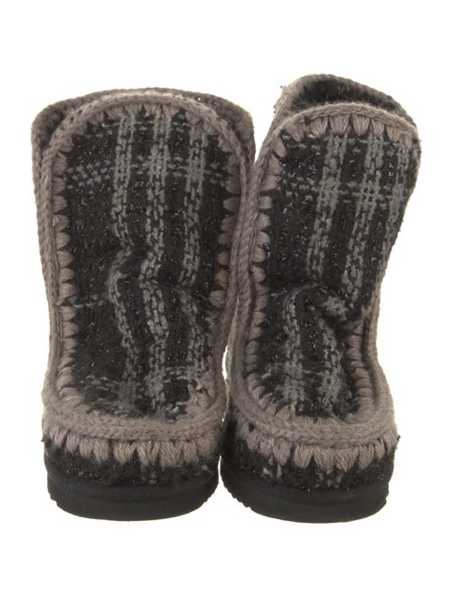 Mou Tweed Pattern Boots