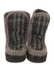 Mou Tweed Pattern Boots