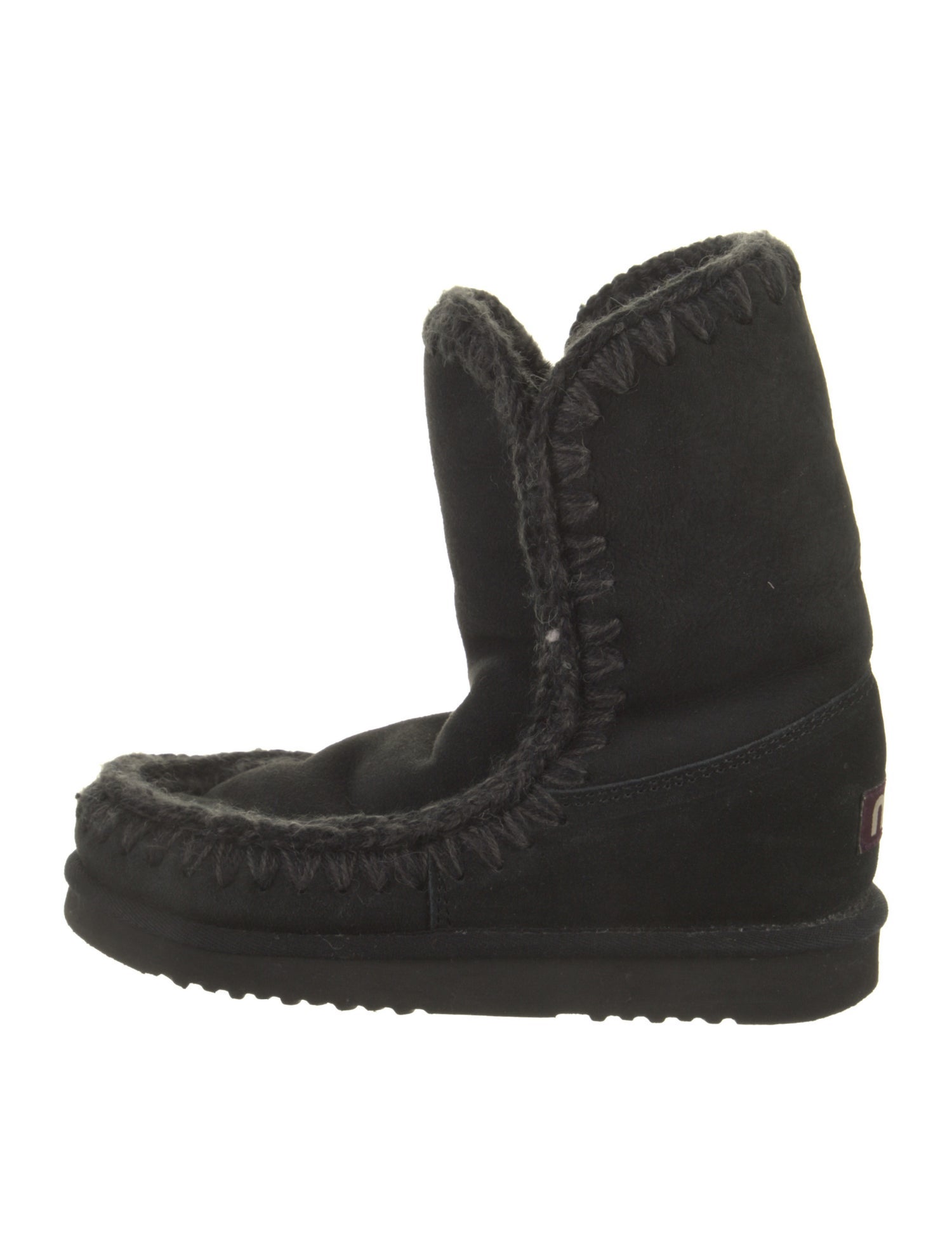 Mou Suede Fur Trim Boots