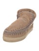 Mou Suede Whipstitch Trim Boots