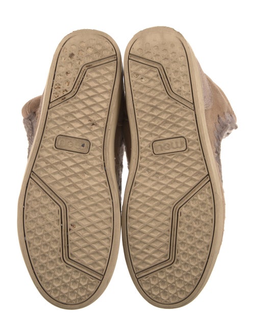 Mou Suede Whipstitch Trim Boots