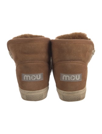 Mou Suede Crochet Trim Boots