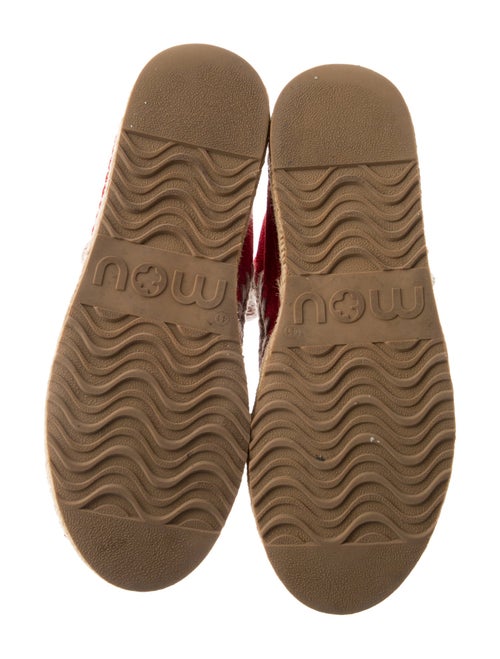 Mou Suede Colorblock Pattern Lace-Up Boots