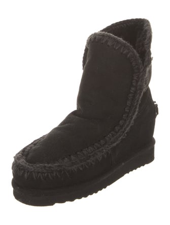 Mou Suede Lace-Up Boots