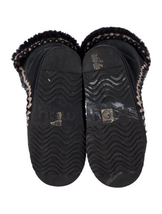 Mou Suede Striped Combat Boots