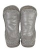 Mou Leather Crochet Trim Boots