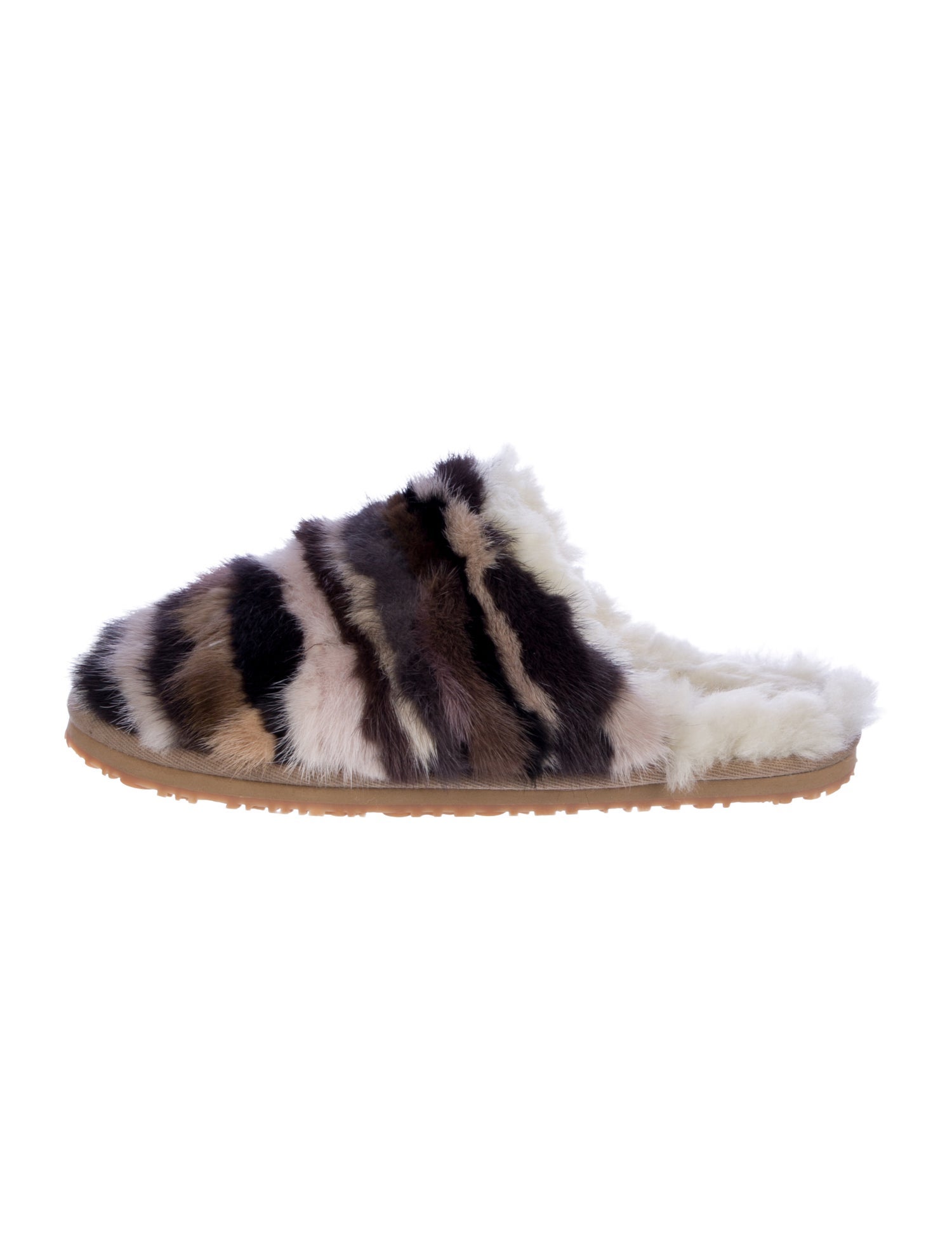 Mou Fur Printed Mules