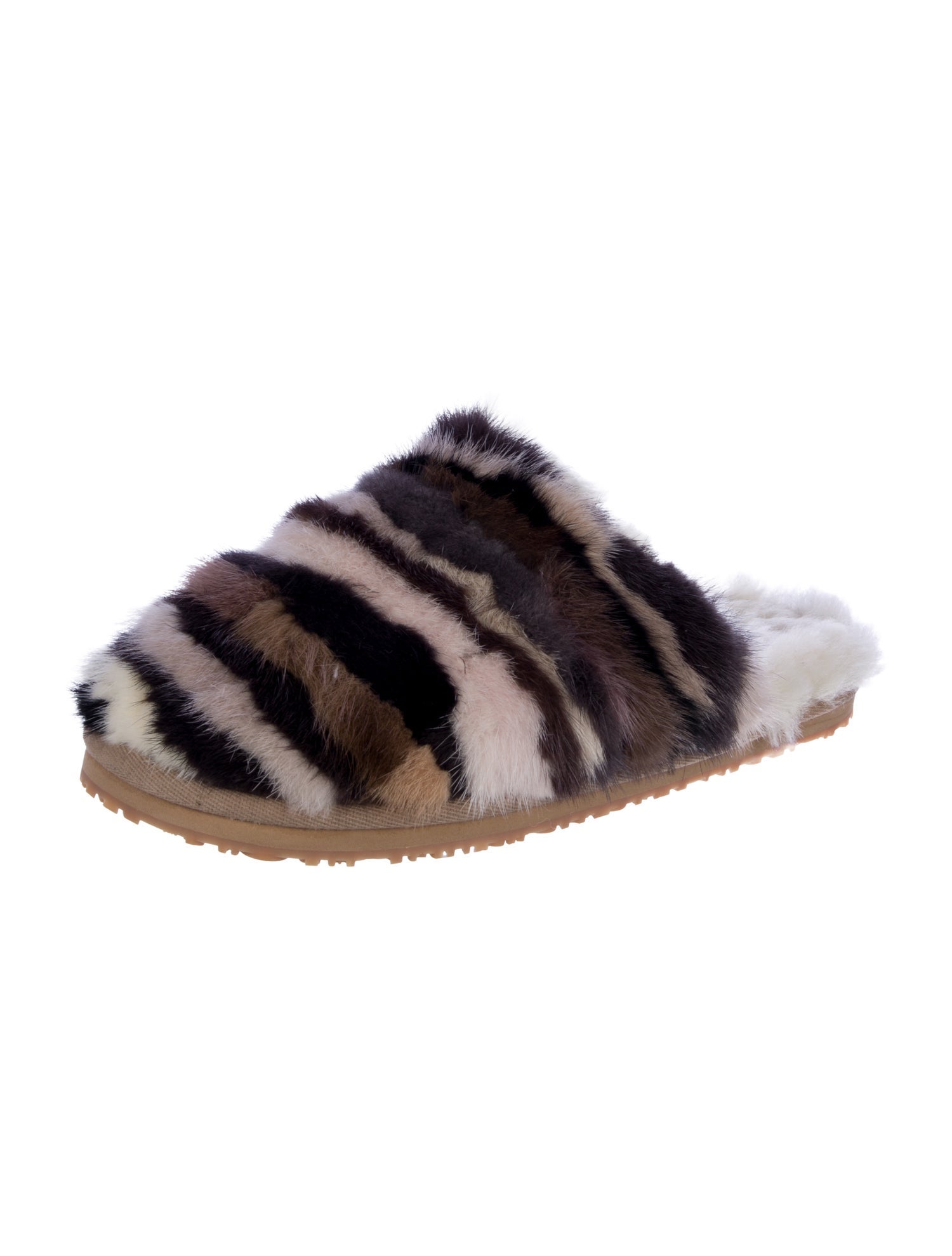 Mou Fur Printed Mules