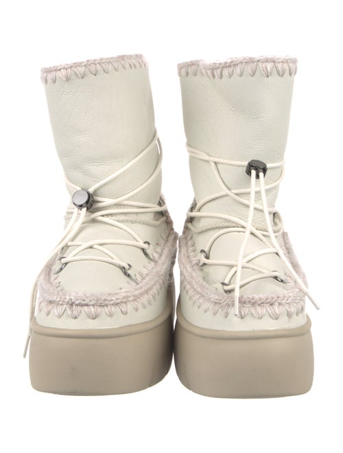 Mou Leather Lace-Up Boots