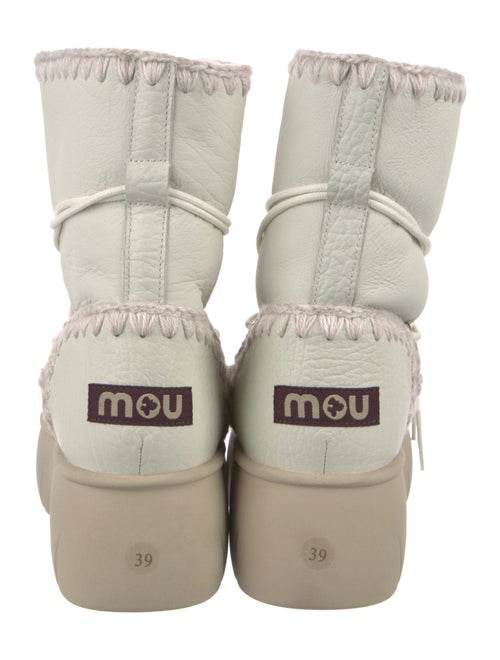 Mou Leather Lace-Up Boots